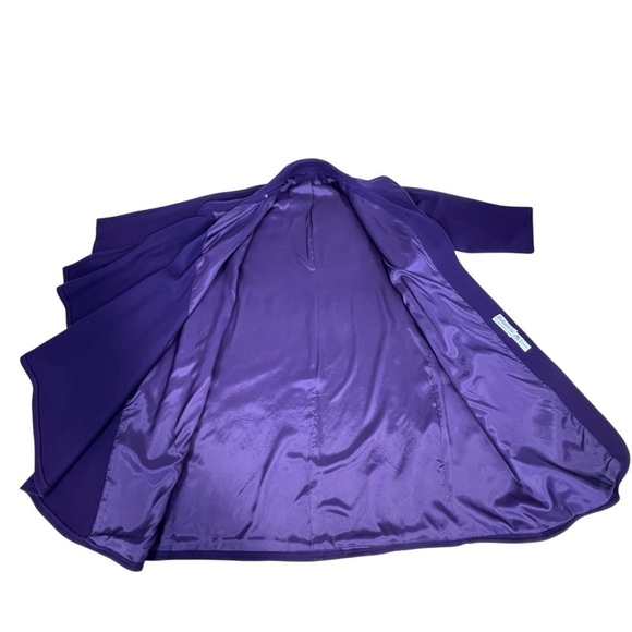 VINTAGE RUTLAND Purple Wool Cape Coat Women's Size 1X - Picture 13 of 16